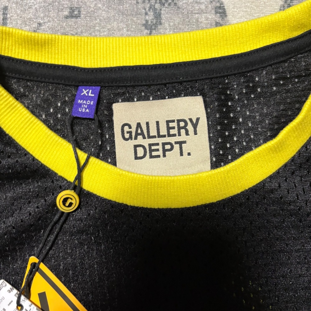 Gallery Dept Earth Crisis Mesh Jersey Mens XL NWT Black Neon Green SEL-60030 - Picture 6 of 11